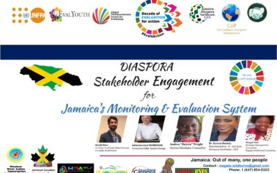 News Release: Co-Leader, Decade of Evaluation for Action to Address Jamaican Diaspora Stakeholder Engagement for the National M & E System